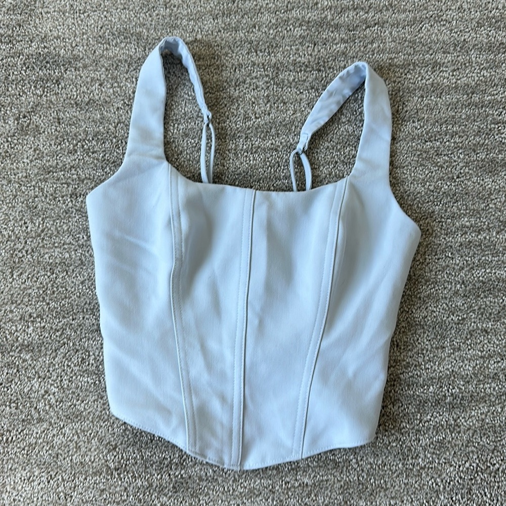 Abercrombie & Fitch Light Blue Corset Top